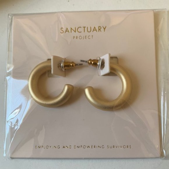 Sanctuary Project Thick Gold Hoops 2025